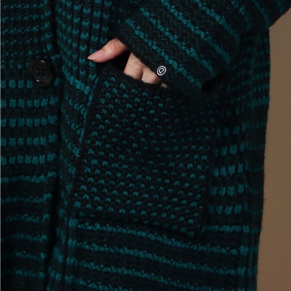 Desigual Teal and Black Knit Sweater - Picture 4 of 9